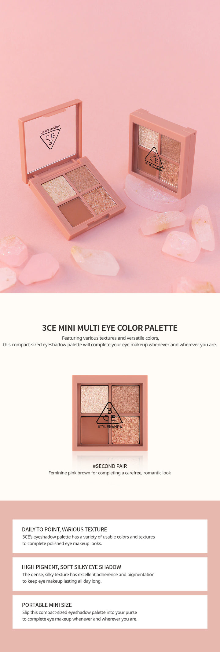 3CE Mini Multi Eye Color Palette #Second Pair