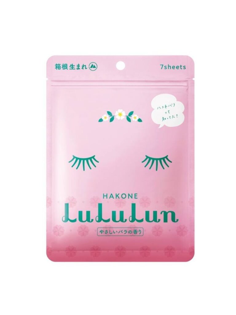 LuLuLun Face Masks Hakone Rose Limited 7sheets
