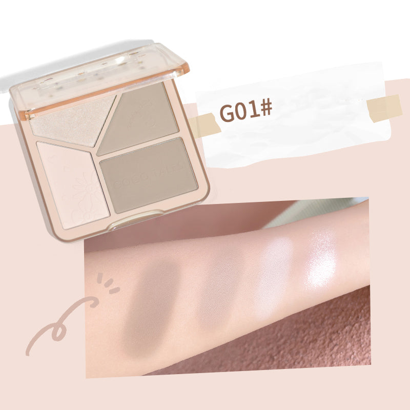 Gogotales Light Shadow Flawless Highlight Contouring Palette