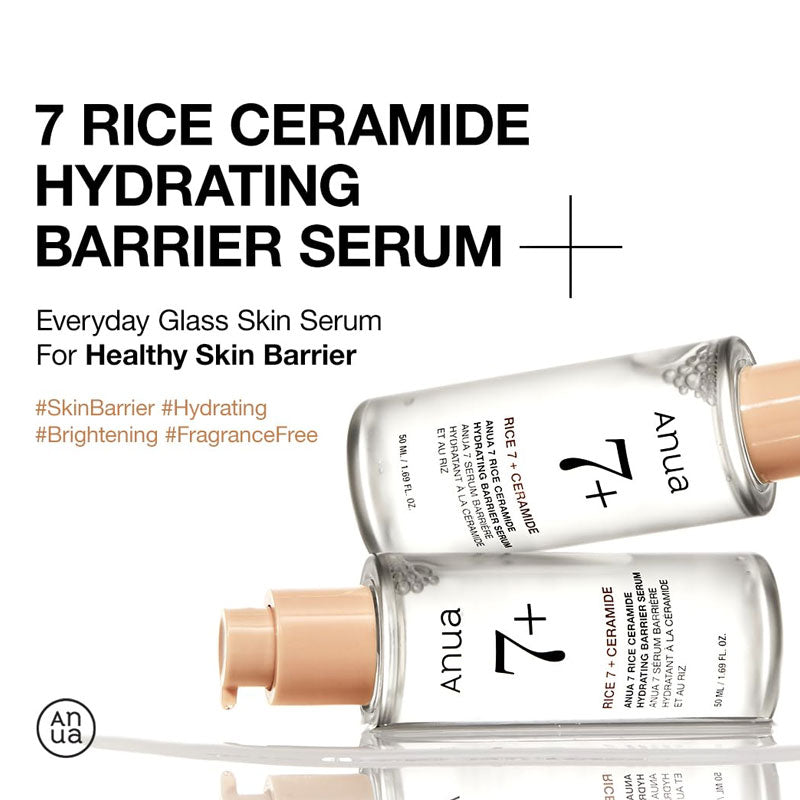 Anua Rice 7 Ceramide Hydrating Barrier Serum 50ml β W Cosmetics
