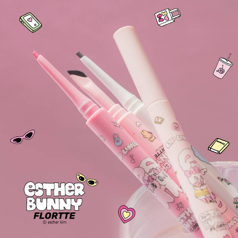 Flortte X ESTHER BUNNY Dual-Ended Eyeliner Pencil 0.5g