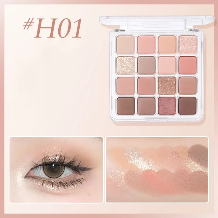 Hold Live Checkered 16-Color Eyeshadow Palette