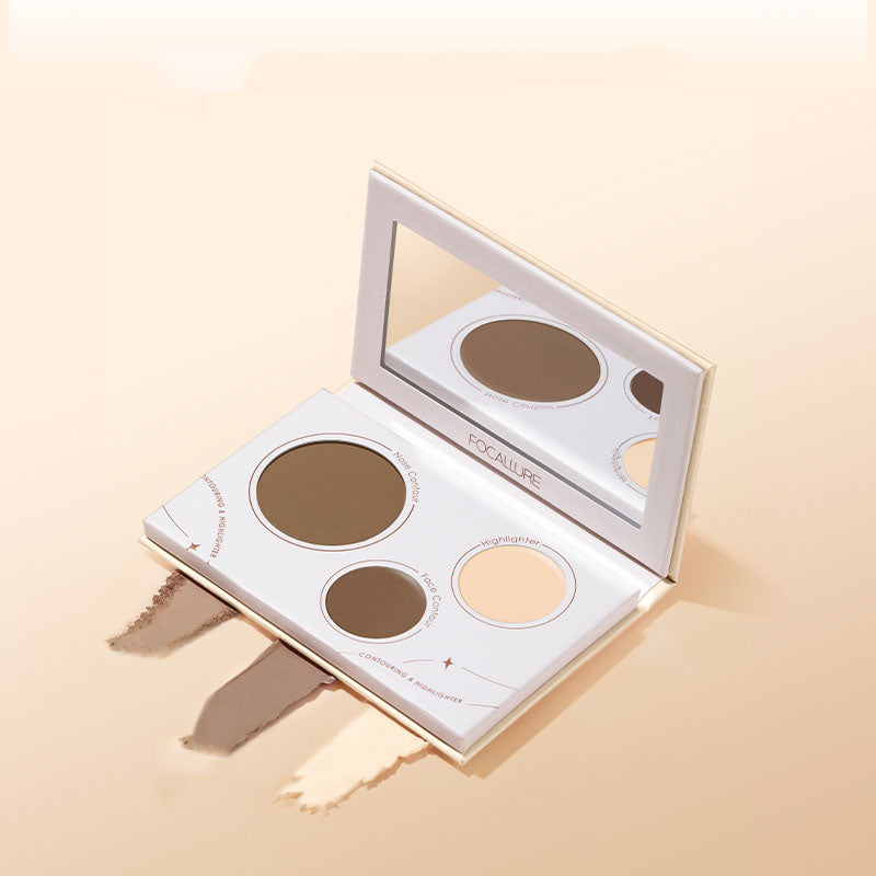 Focallure 3-Colors Contouring & Highlighter 6.2g