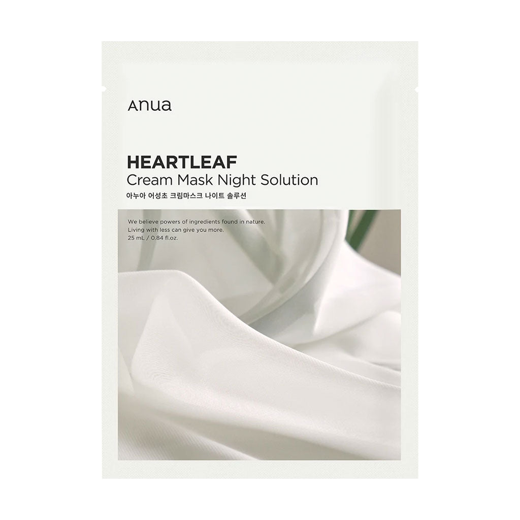 Anua Heartleaf Cream Sheet Mask Night Solution 25ml 1pc