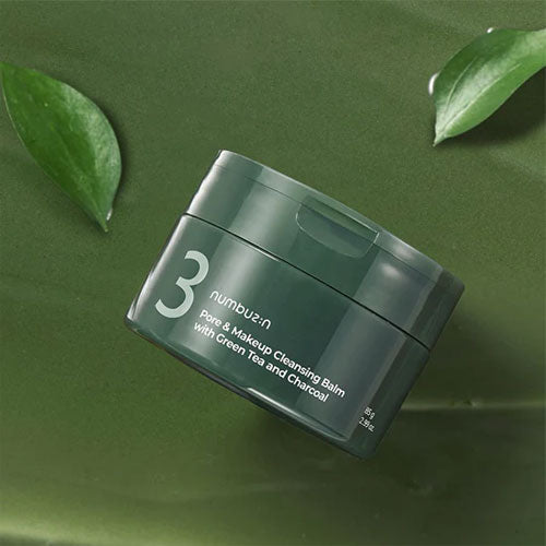 Numbuzin No.3 Pore & Makeup Cleansing Balm With Green Tea And Charcoal 85g
