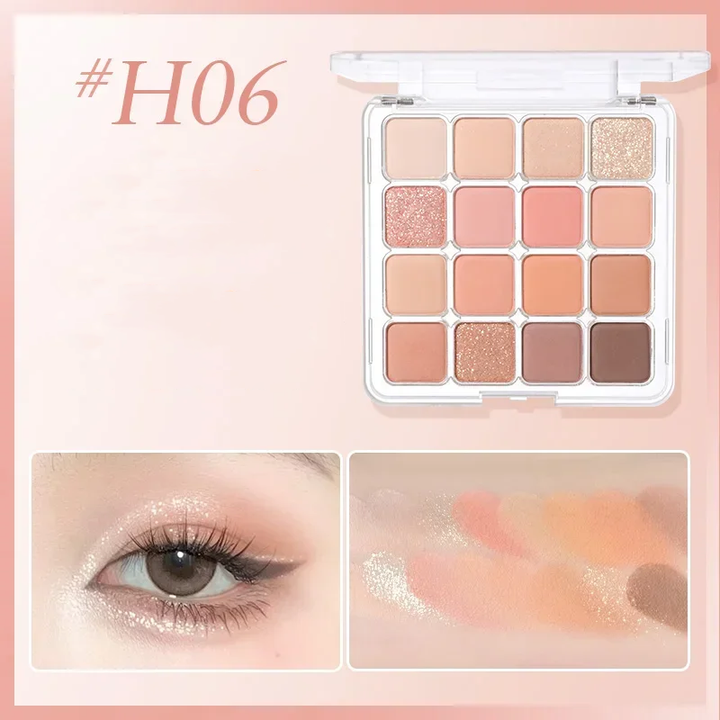 Hold Live Checkered 16-Color Eyeshadow Palette