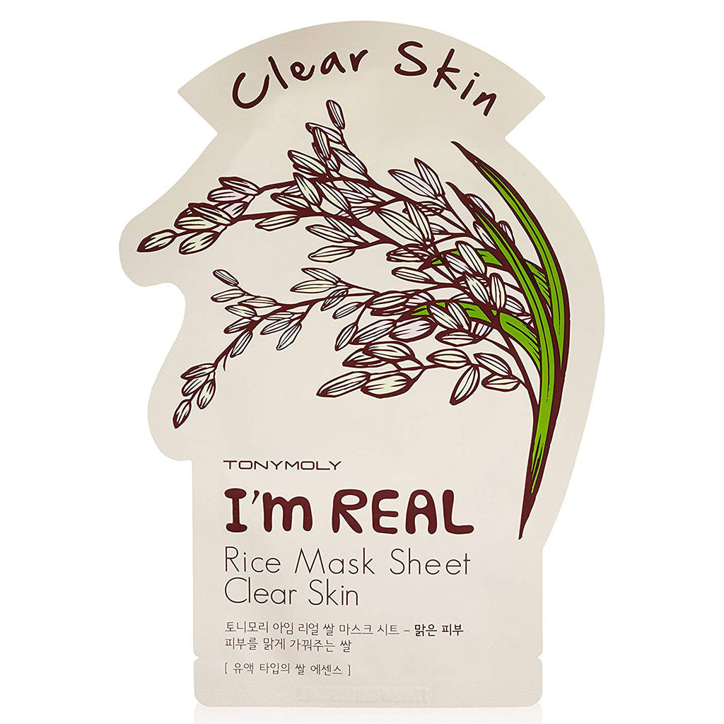 Tony Moly I`m REAL Rice Mask Sheet Skin Purtifying 1Pcs