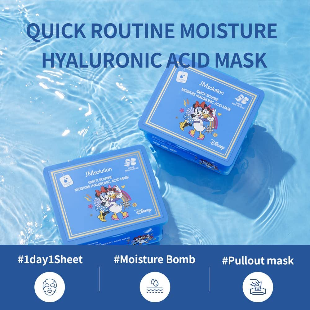 JM Solution Quick Routine Moisture Hyaluronic Acid Mask 30Pcs
