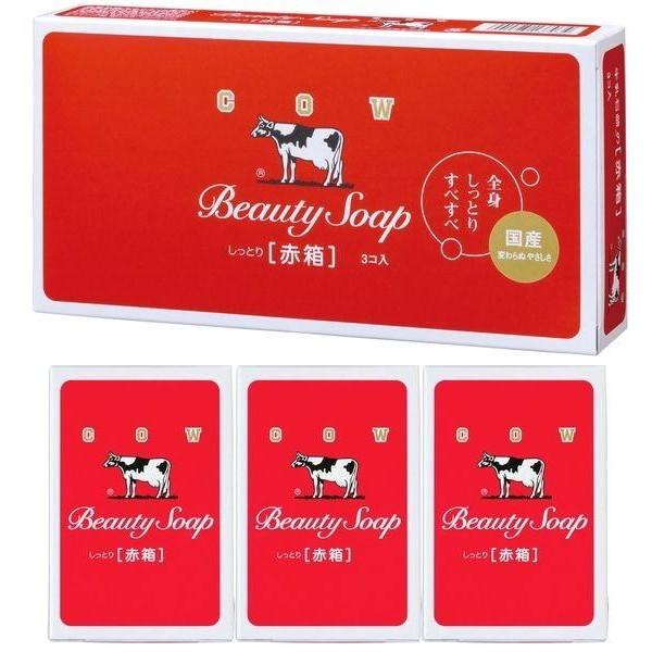 Cow Brand Beauty Soap Red Box 3Pcs