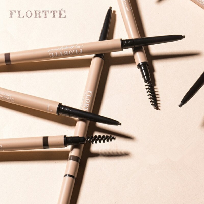 Flortte Rotating Double-Headed Fine Eyebrow Pencil 0.05g