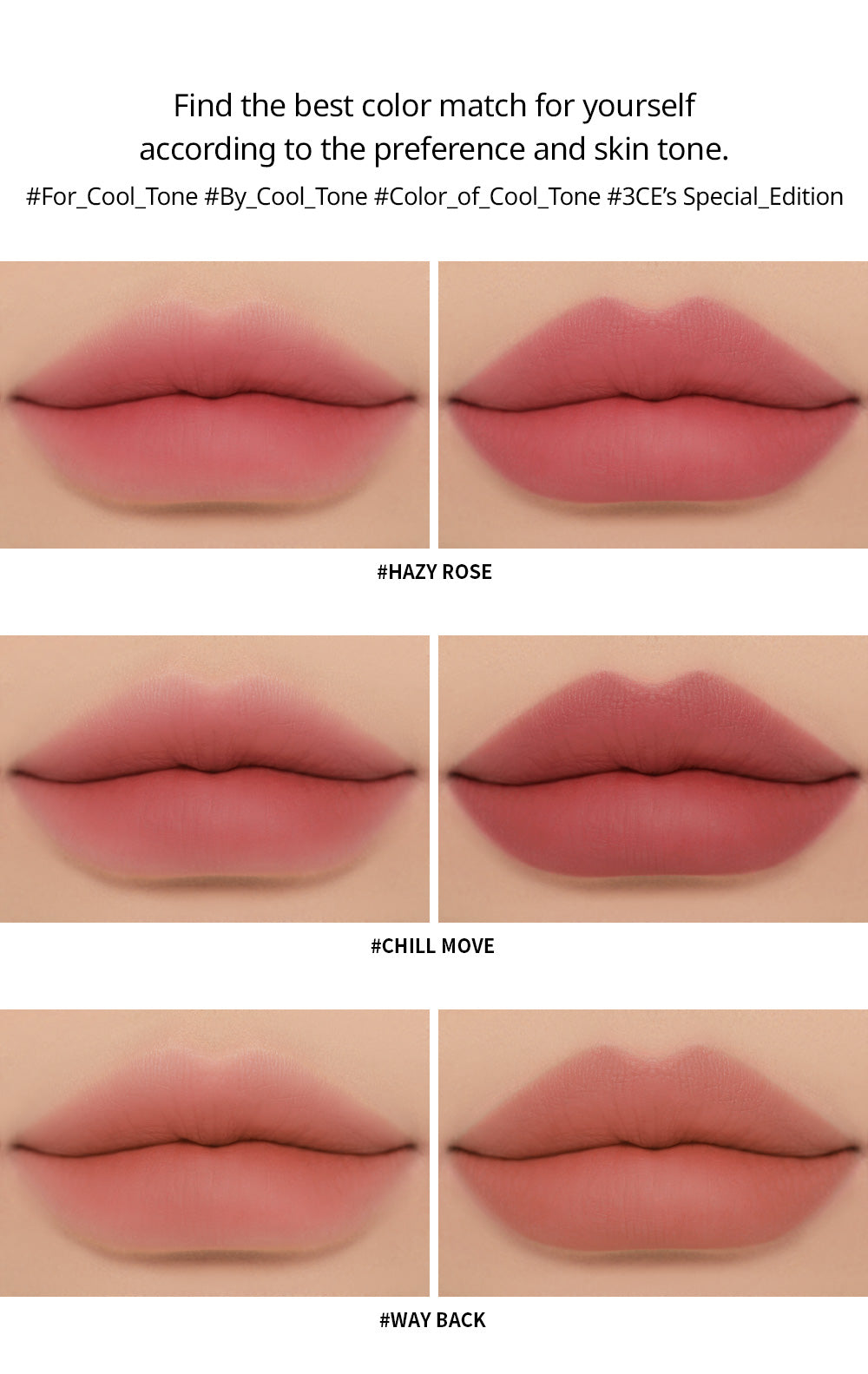 3CE Soft Matte Lipstick