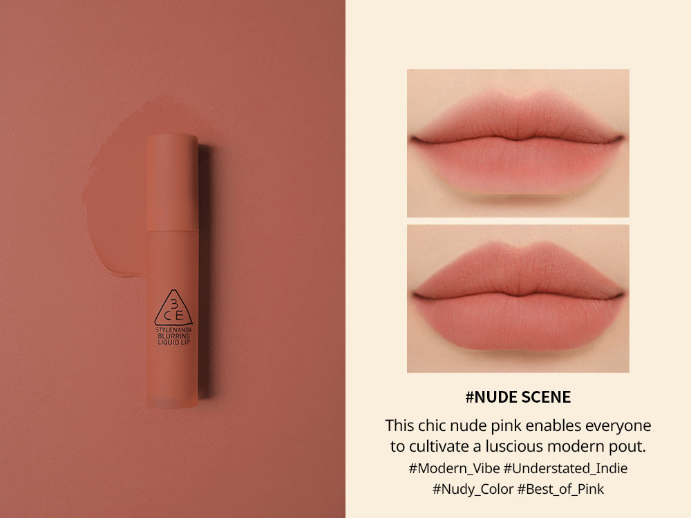3CE Blurring Liquid Lip #Nude Scene