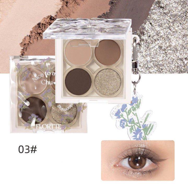 Flortte Nice to Meet Chu 4-color Eyeshadow Palette 4g