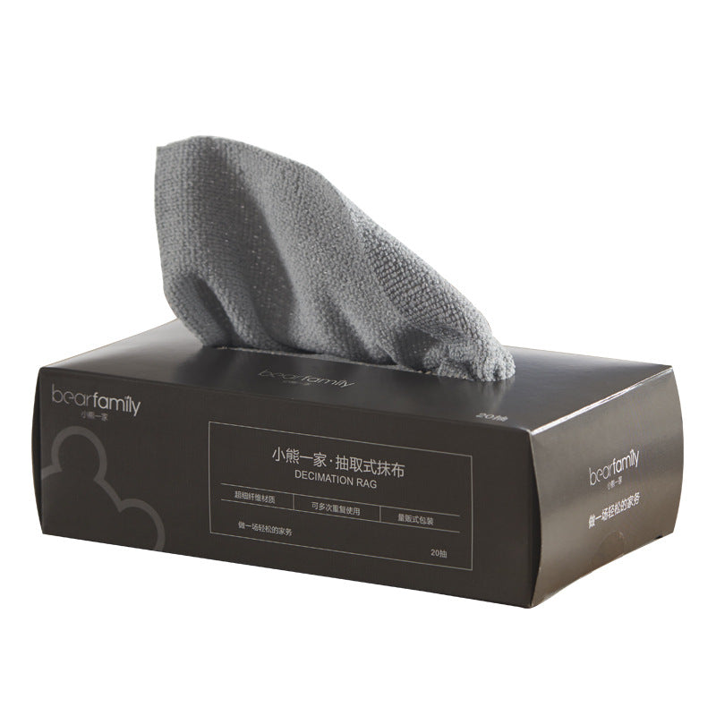 FamilyBear Disposable Grey Premium Dishcloths Cleaning Towels 20Pcs