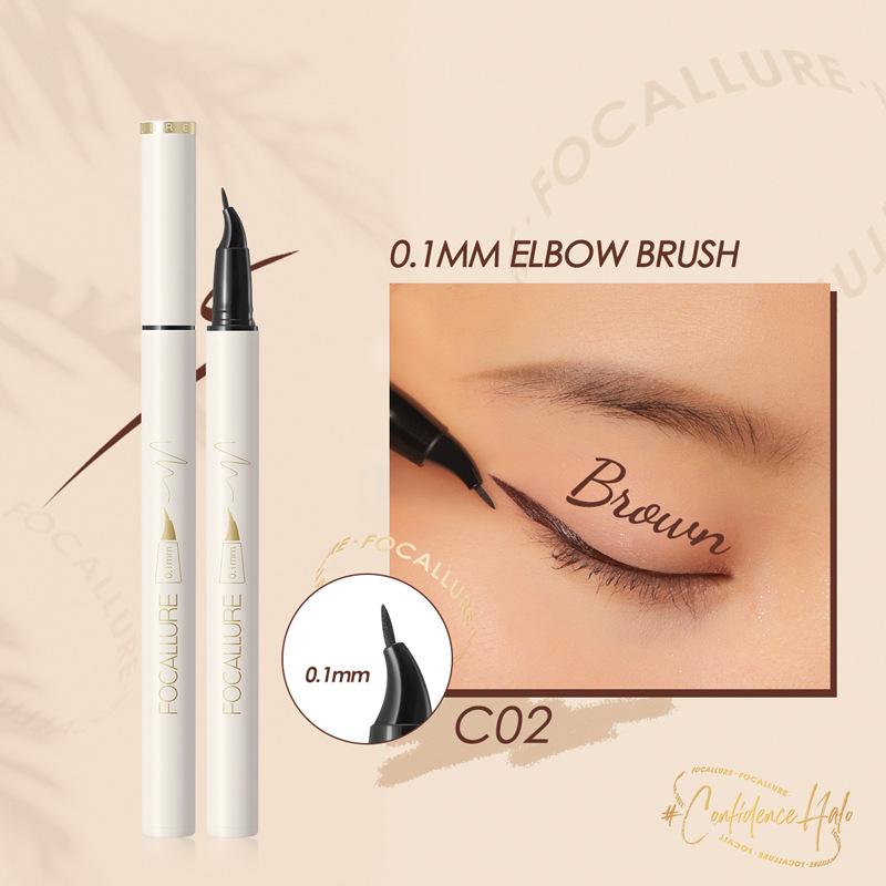 Focallure Lasting Waterproof Liquid Eyeliner-C02 Brown
(with Elbow Brush) (7202663891093)