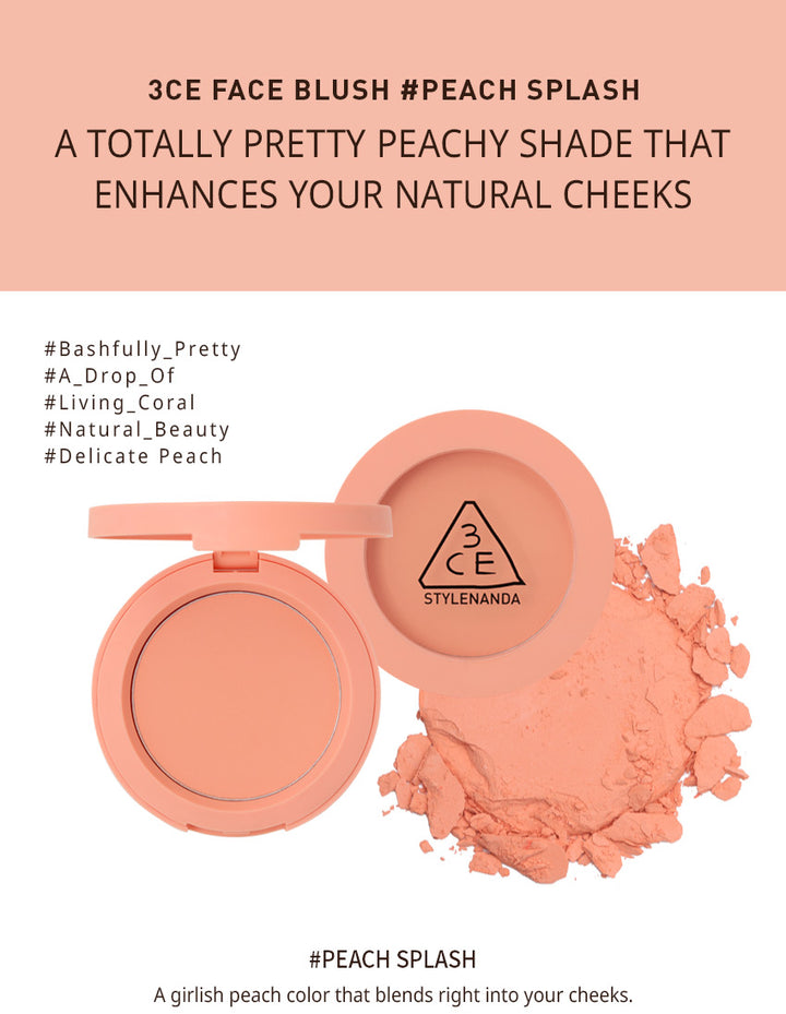 3CE Stylenanda Face Blush #Peach Splash