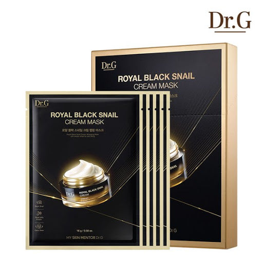 Dr.G Royal Black Snail Mask 1Pcs (4394611343424)