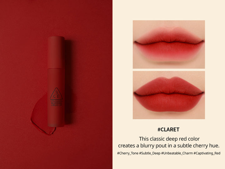3CE Blurring Liquid Lip #Claret