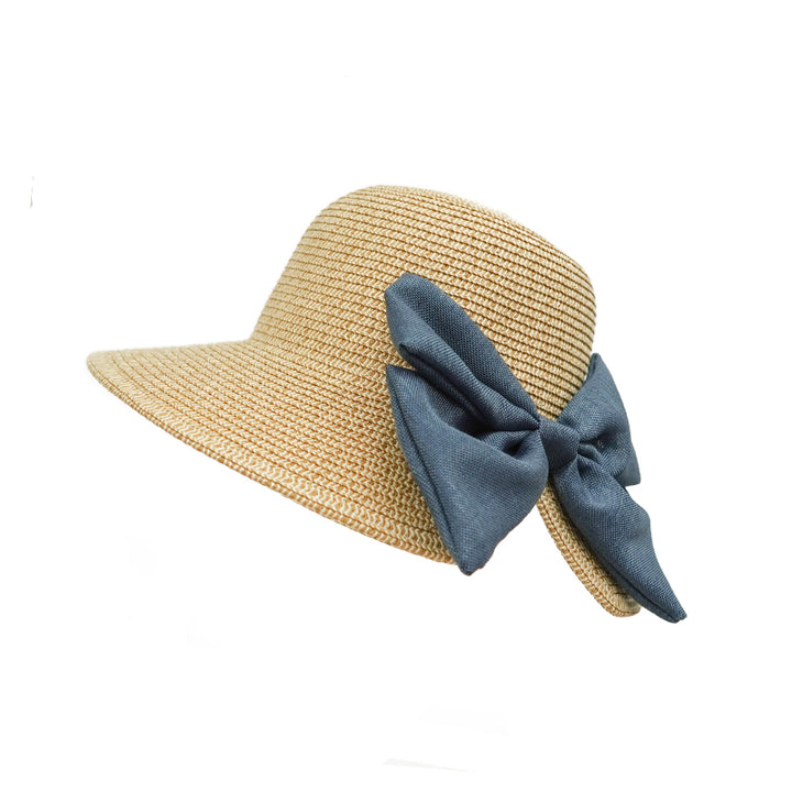 Kawatani UV Sencut Serials Straw Hat with 99% UV Protection For Women