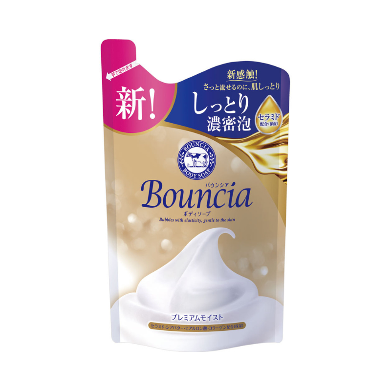 Bouncia Body Soap Premium Moist Refill 340ml