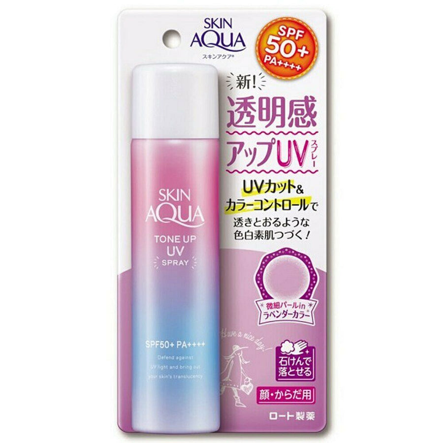 Rohto Mentholatum Skin Aqua Tone Up UV Spray SPF 50+ PA++++ 70g (6827177640085)