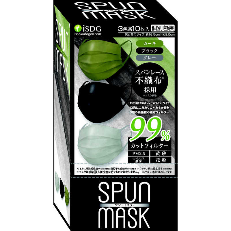 Spun Mask Color Assort (Momotone) 30P