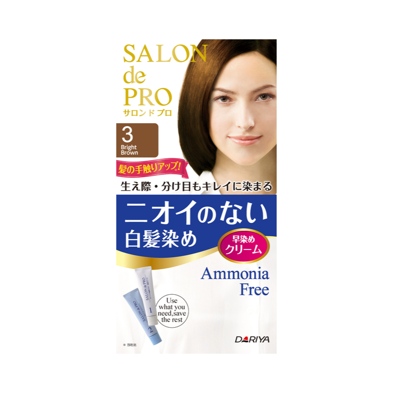 Dariya Salon De Pro No Smell Hair Color 3 (Bright Brown)