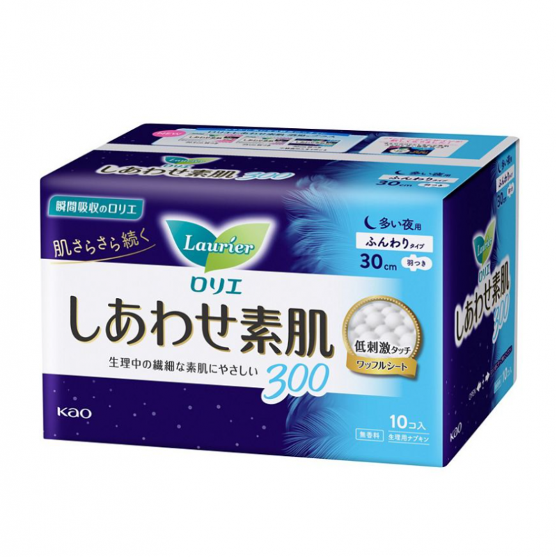 Kao Laurier Sanitary Napkin With Wings 30cm 10pcs