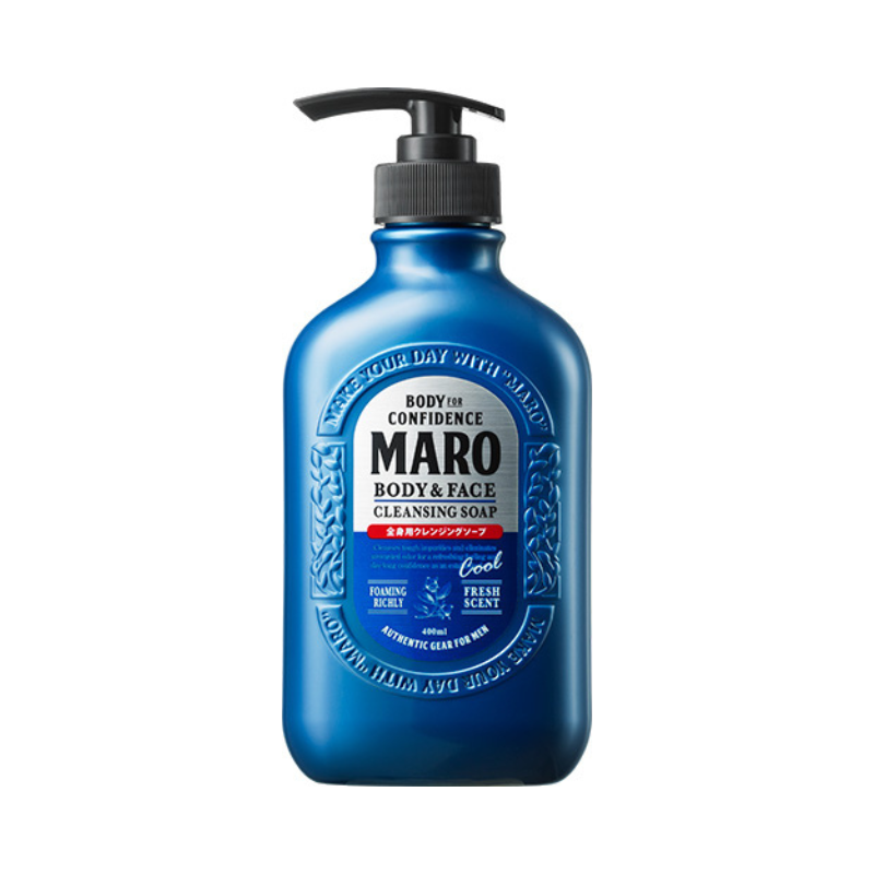 Maro Body & Face Cleansing Soap Cool 400ml