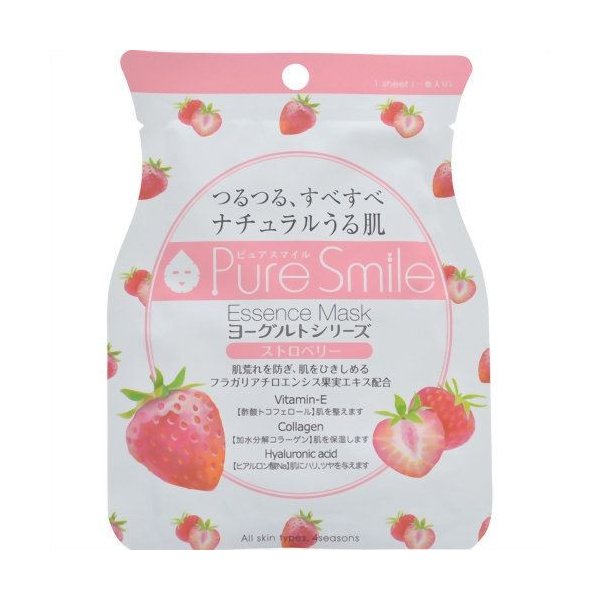 Pure Smile Yoghurt Essence Mask Strawberry (4394750869568)