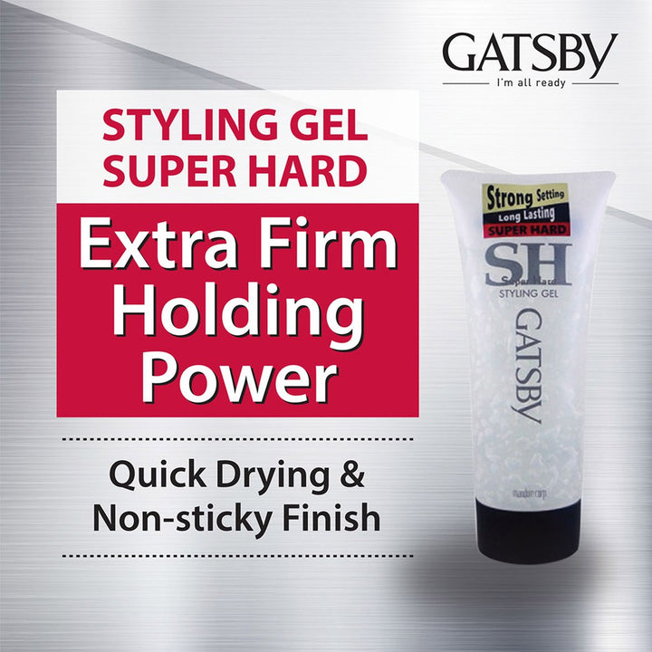 Gatsby Hair Styling Gel Super Hard 200g