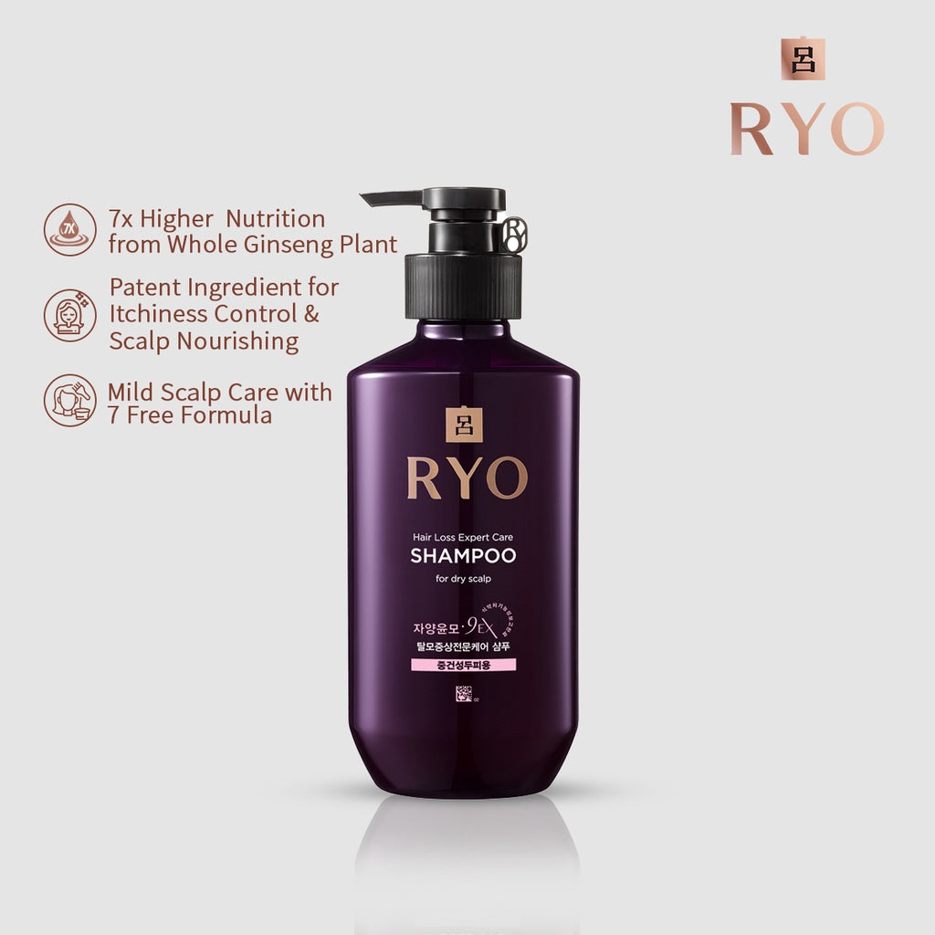 Ryo Hair Loss Care Shampoo 400ml (For Normal & Dry Scalp)