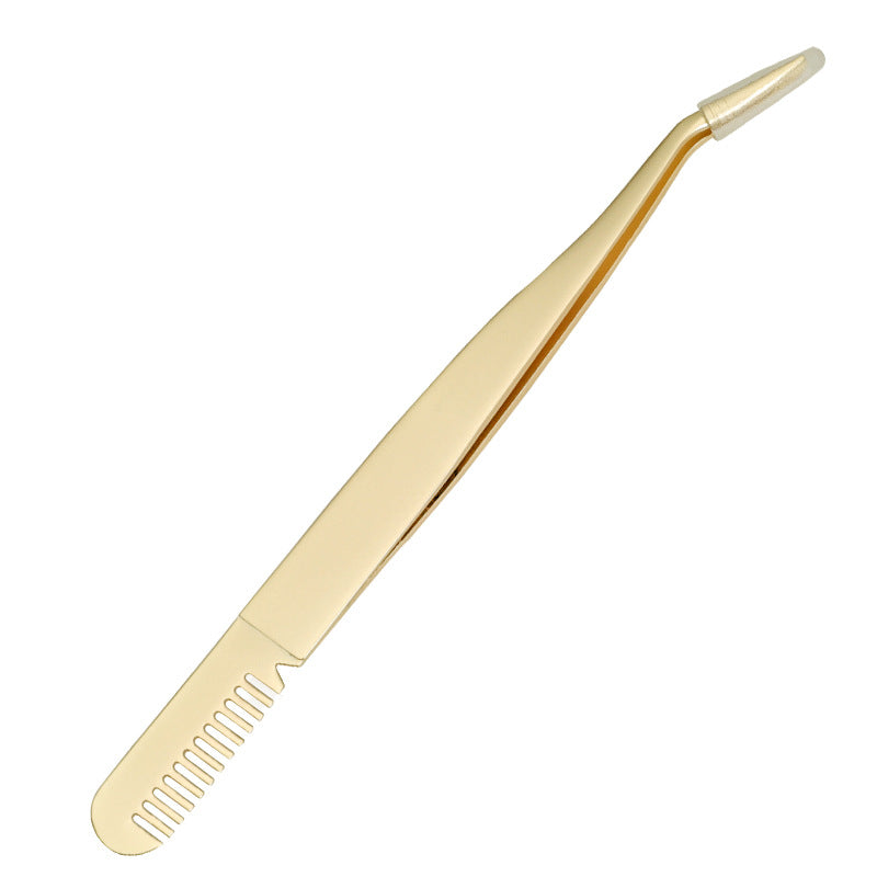 Eyelash Tweezers Comb Brush