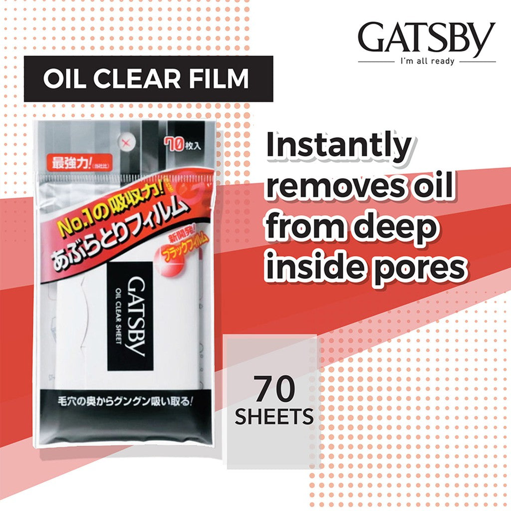 Gatsby Oil Clear Film 70Pcs