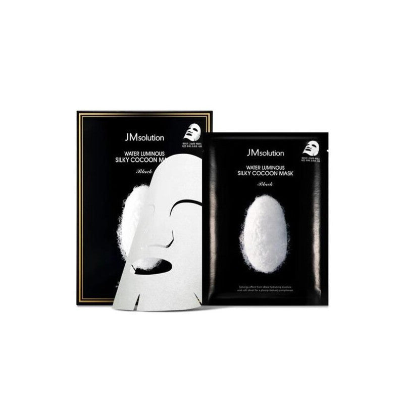 JM Solution Water Luminous Silky Cocoon Mask Black 1Pcs
