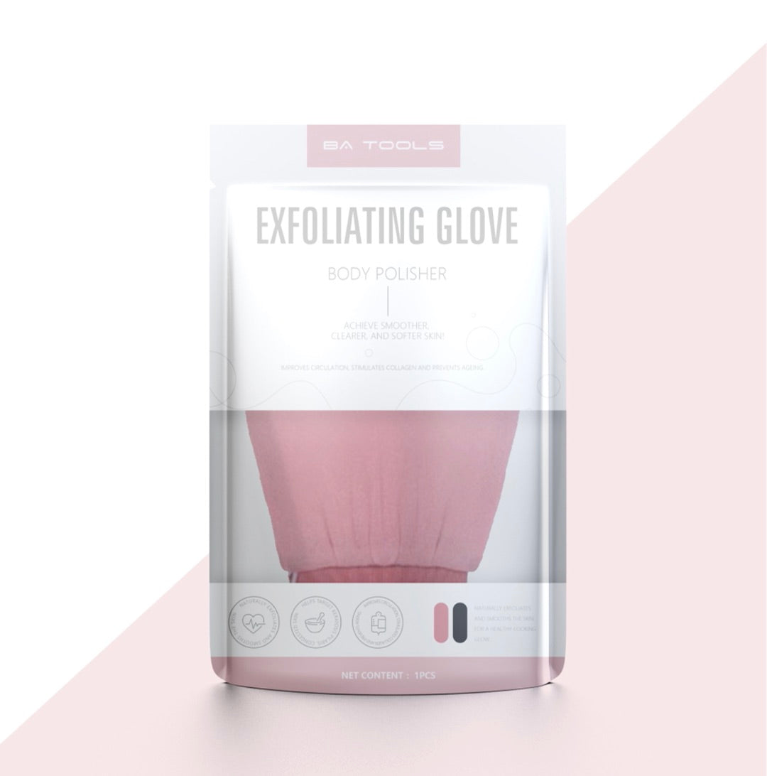 BA Tools Exfoliating Glove Pink