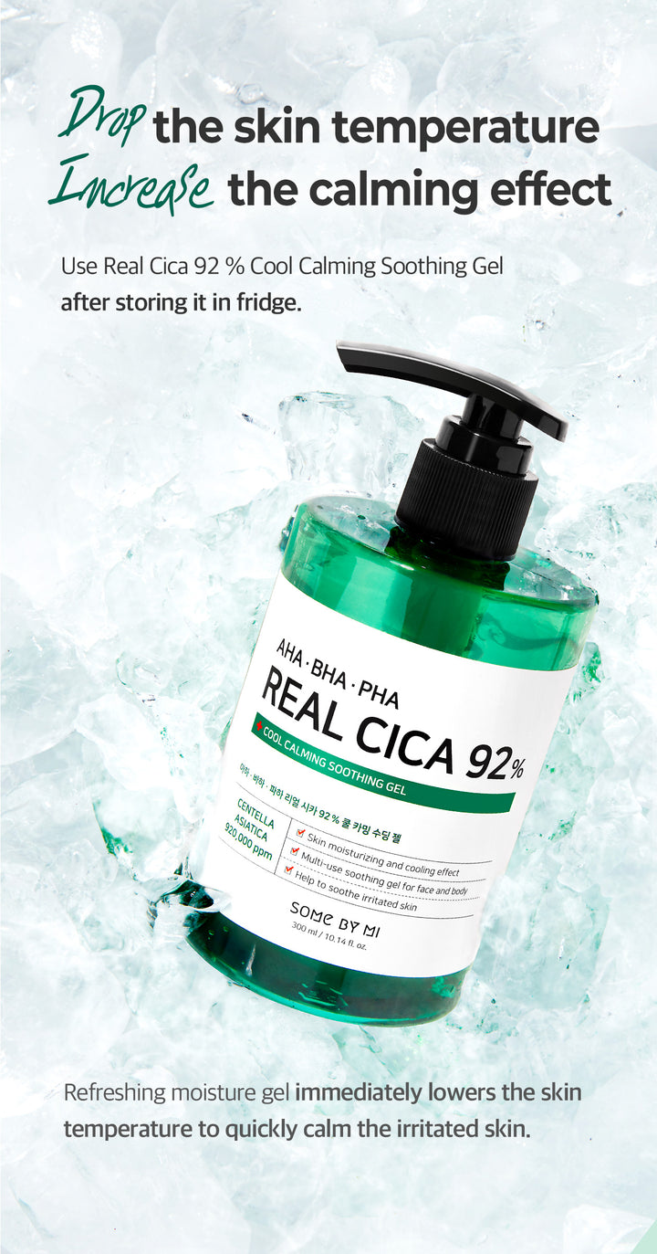 Some By Mi AHA BHA PHA Real Cica 92% Cool Calming Soothing Gel 300ml