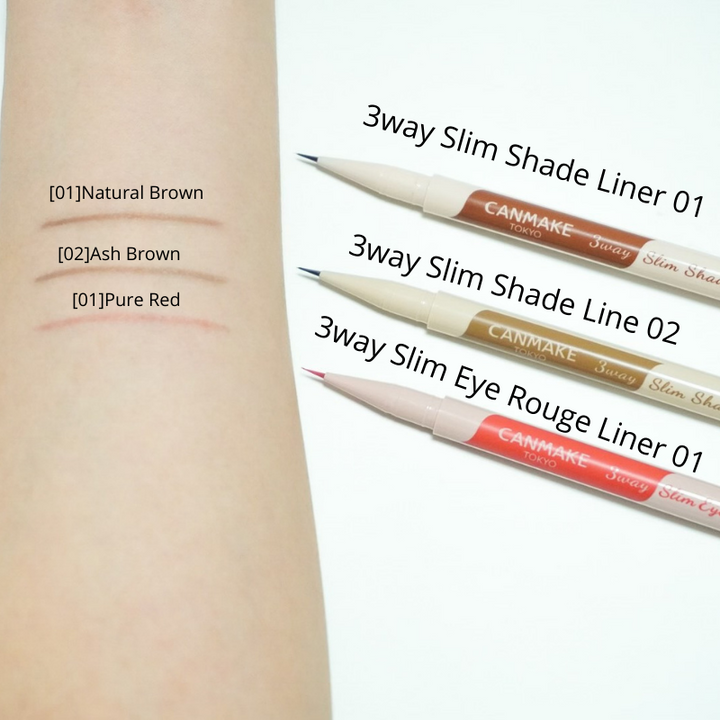 Canmake 3way Slim Eye Rouge Liner 01 Pure Red