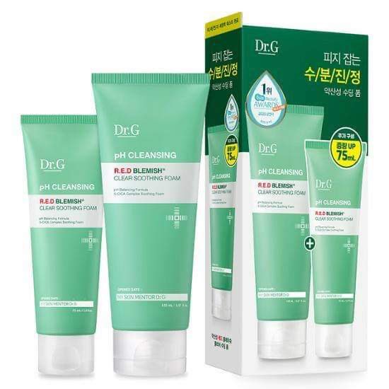 Dr.G PH Cleansing R.E.D Blemish Clear Soothing Foam Set (150ml+75ml)
