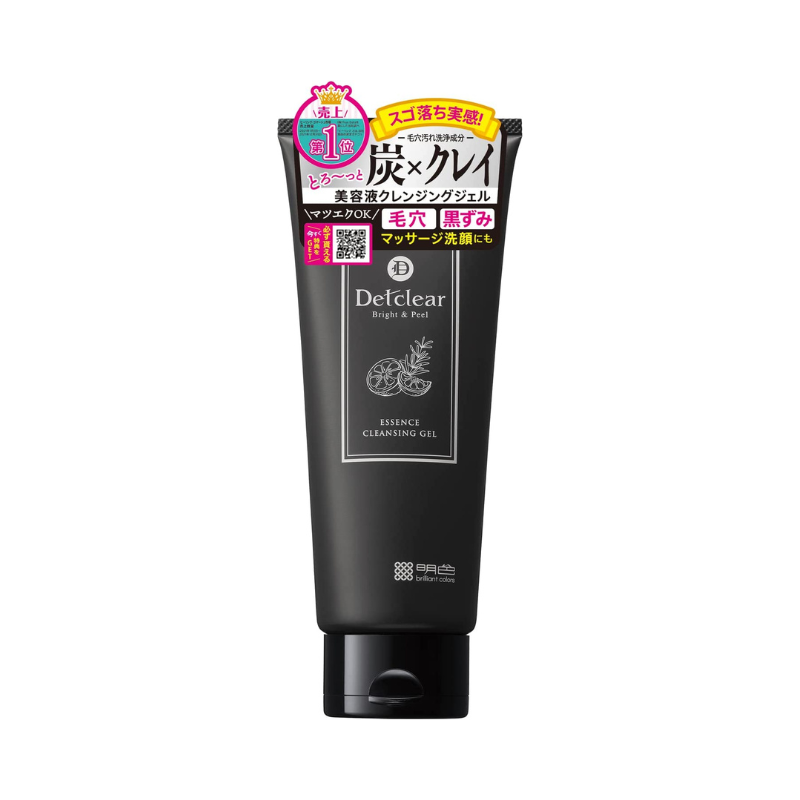 Meishoku Detclear Bright&Peel Essence Cleansing Gel (Charcoal&Clay) 180g