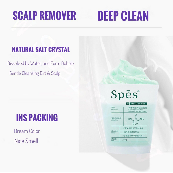 Spes Scalp-cleansing and Hair-puffy Sea Salt Cream