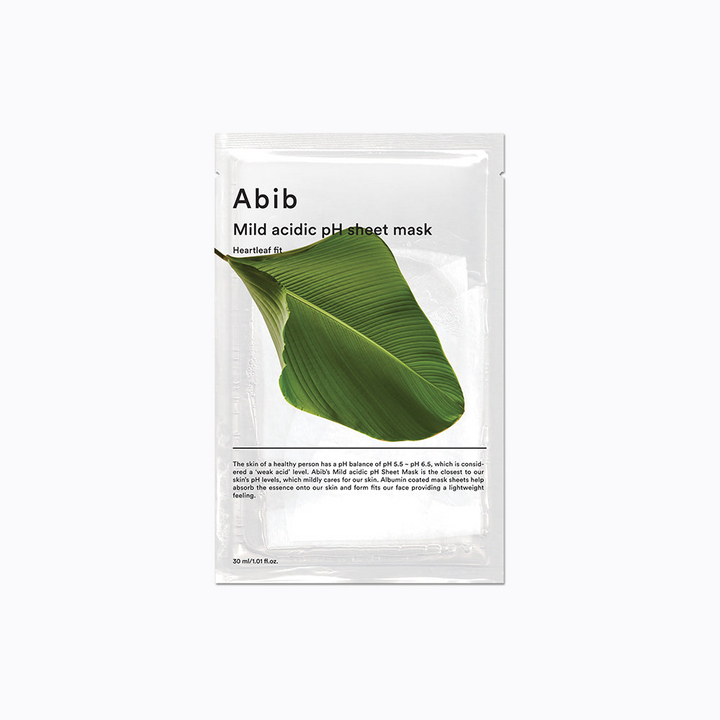 Abib Mild Acidic Ph Sheet Mask Heartleaf Fit 1Pcs