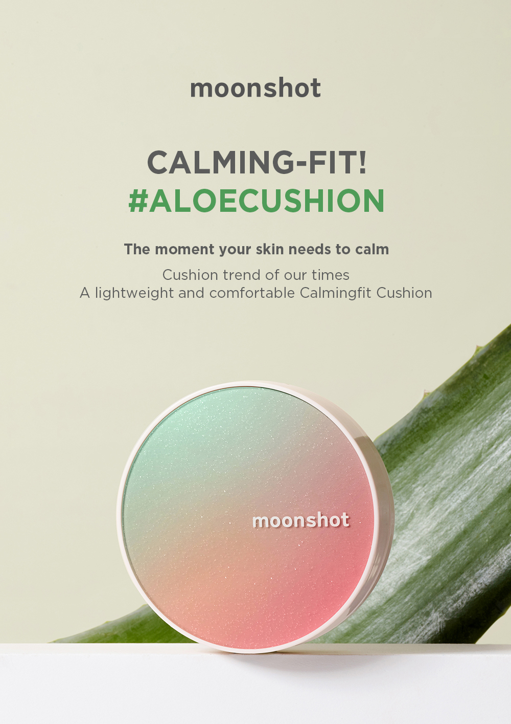 Moonshot Micro Calming Fit Cushion 101 Ivory