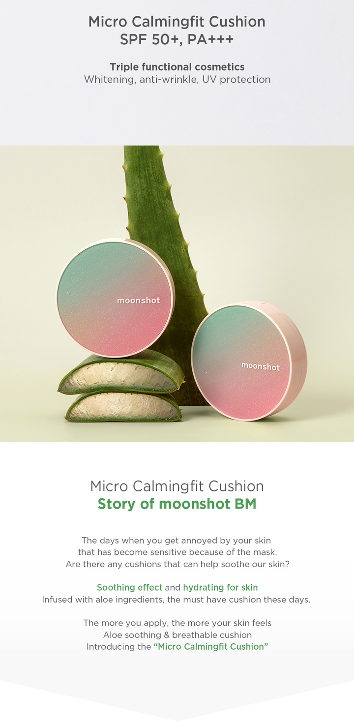 Moonshot Micro Calming Fit Cushion 101 Ivory