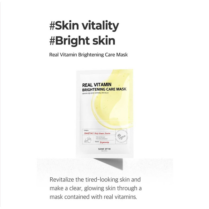 Some By Mi Real Vitamin Brightening Care Mask 1Pcs