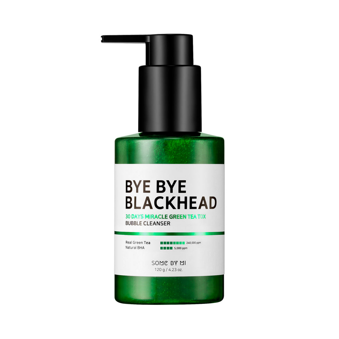 Some By Mi Bye Bye Blackhead 30 Days Milacle Green Tea Tox Bubble Cleanser 120g