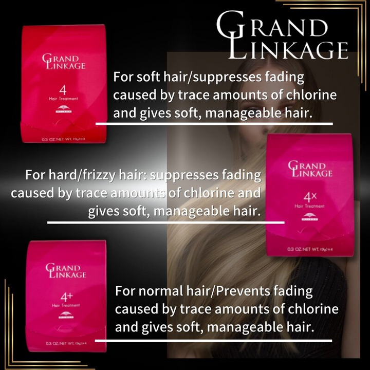 Milbon Grand Linkage 4X Hair Treatment (9g x 4) For Curly Hair