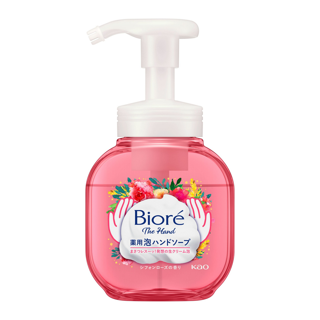 Kao Biore The Hand Foam Hand Soap Chiffon Rose Fragrance Pump 250ml