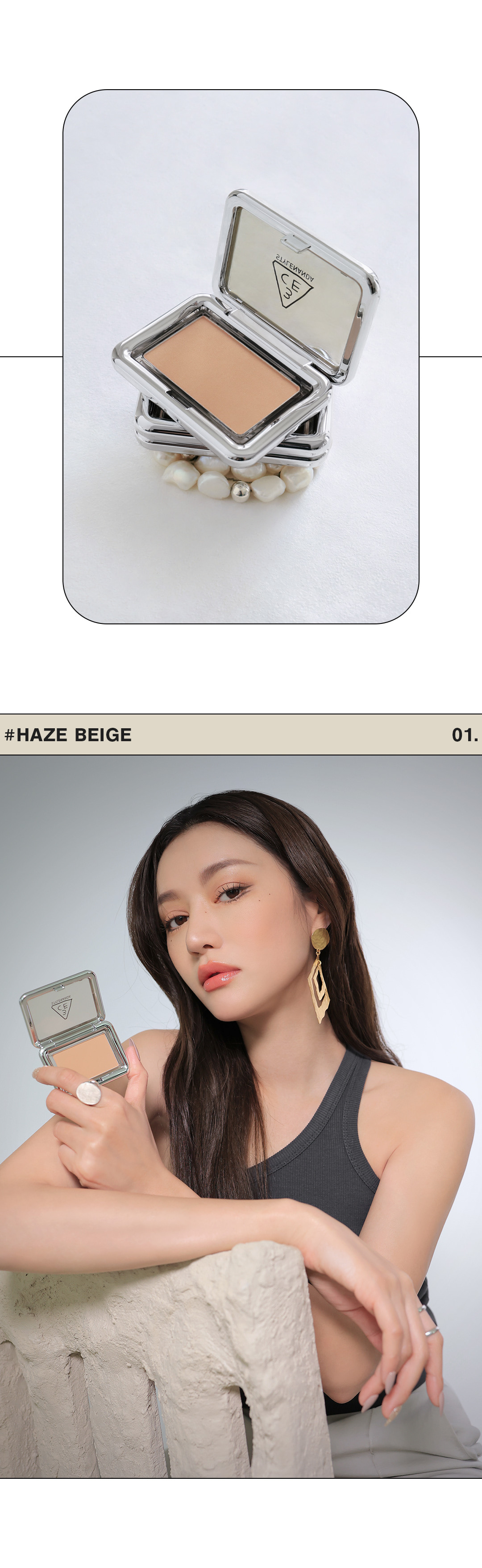 3CE New Take Face Blusher #Haze Beige