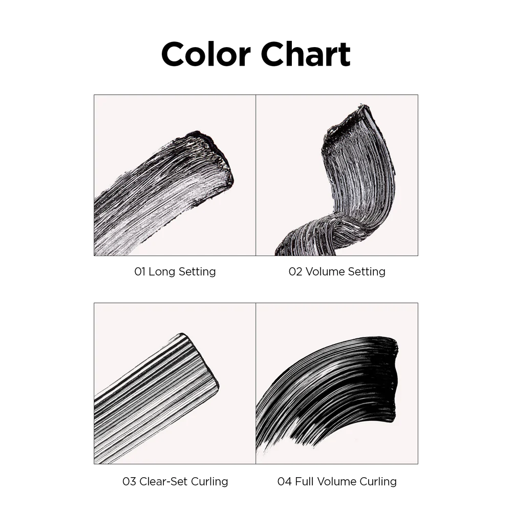 PERIPERA Tinte Mascara – Schwarz, Wasserfest, Curling & Verlängernd, 0,28 Fl Oz / 8,3 Ml